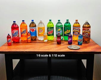 Miniature 2 Liter Soda, (Over 52 flavors)