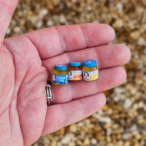 Mini Baby Food Jar Set, 1:6 scale
