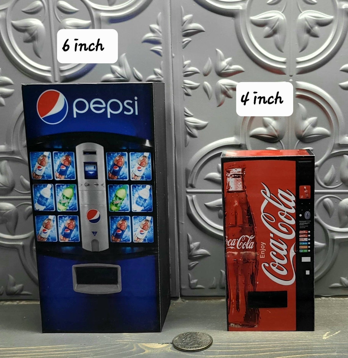 Mini Soda Machine Mini Vending Machine 3d Printed & Non Etsy