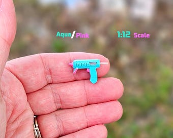 Mini Hot Glue Gun, 1:6 scale, 1/12 scale, Dollhouse prop