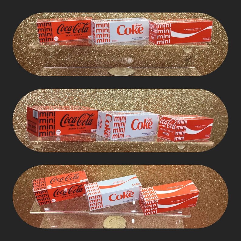 Mini Soda Cases 12 Packs Mini Soda Can 3d Printed Cans Etsy