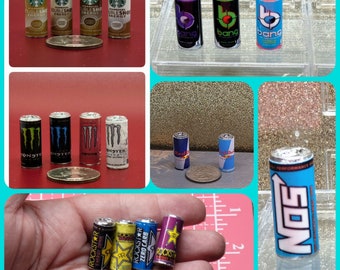 Mini soda cases (12 packs), mini Soda can,  3d printed cans