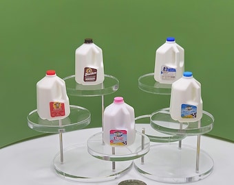 Miniature Milk Jug, Handmade Dollhouse Prop, 1:12 or 1∶6 Scale
