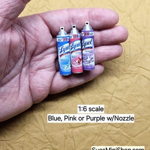 Mini Cleaning Supplies, 1:6 Scale, Dollhouse prop