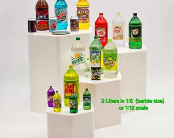 Miniature 2 Liter Soda, (Over 57 to choose from)