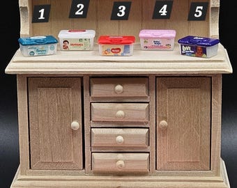Mini Diaper Wipes, 1:12 Scale