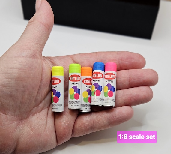 Mini Neon Spray Paint SET, Doll house PROP