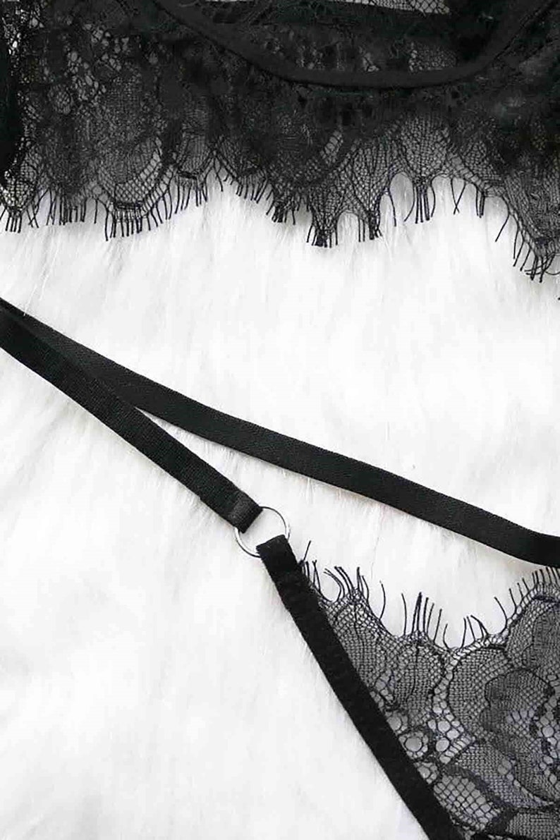 Uncensored Lingerie Open Lingerie Set Uncensored Cupless Bra | Etsy