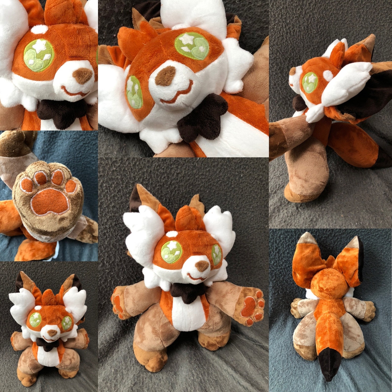 Anthro fox plushie fur suit pal plush handmade heirloom doll Etsy