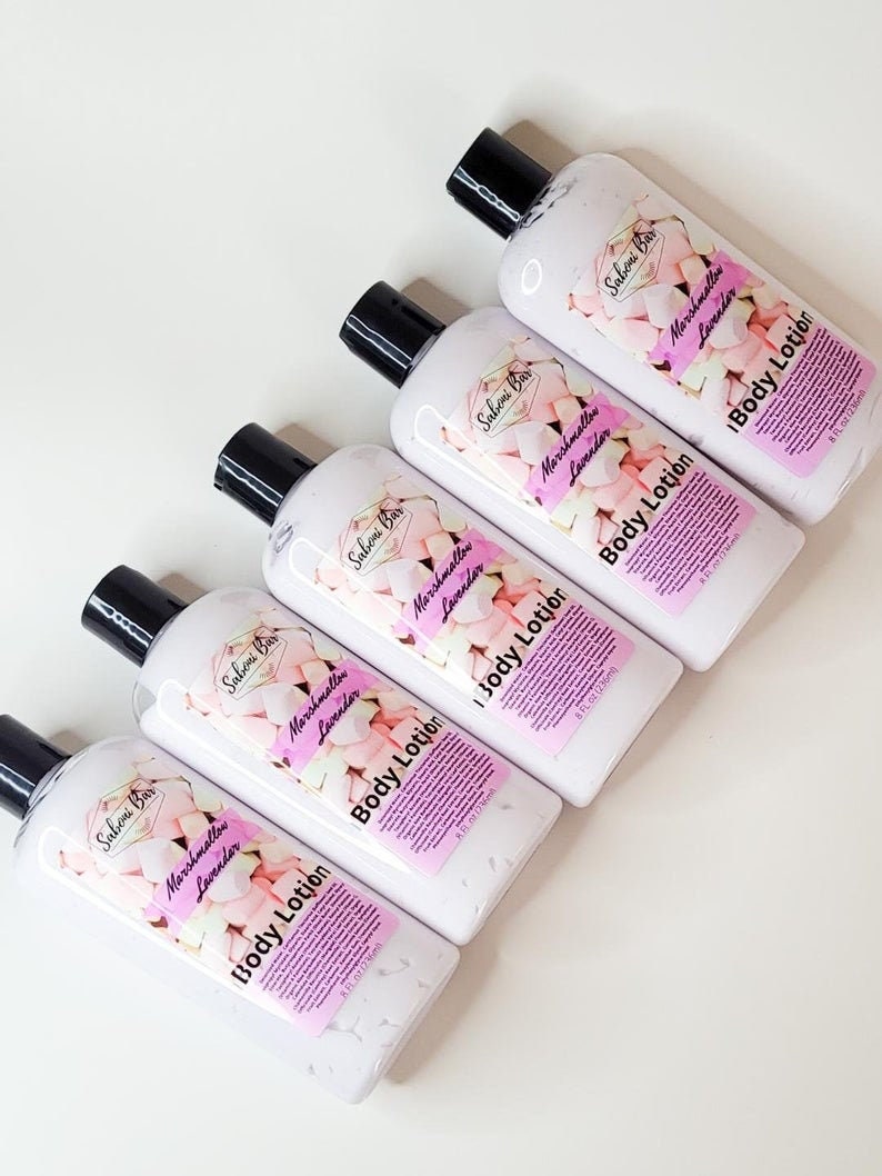Marshmallow and Lavender body lotion Vegan body lotion Etsy