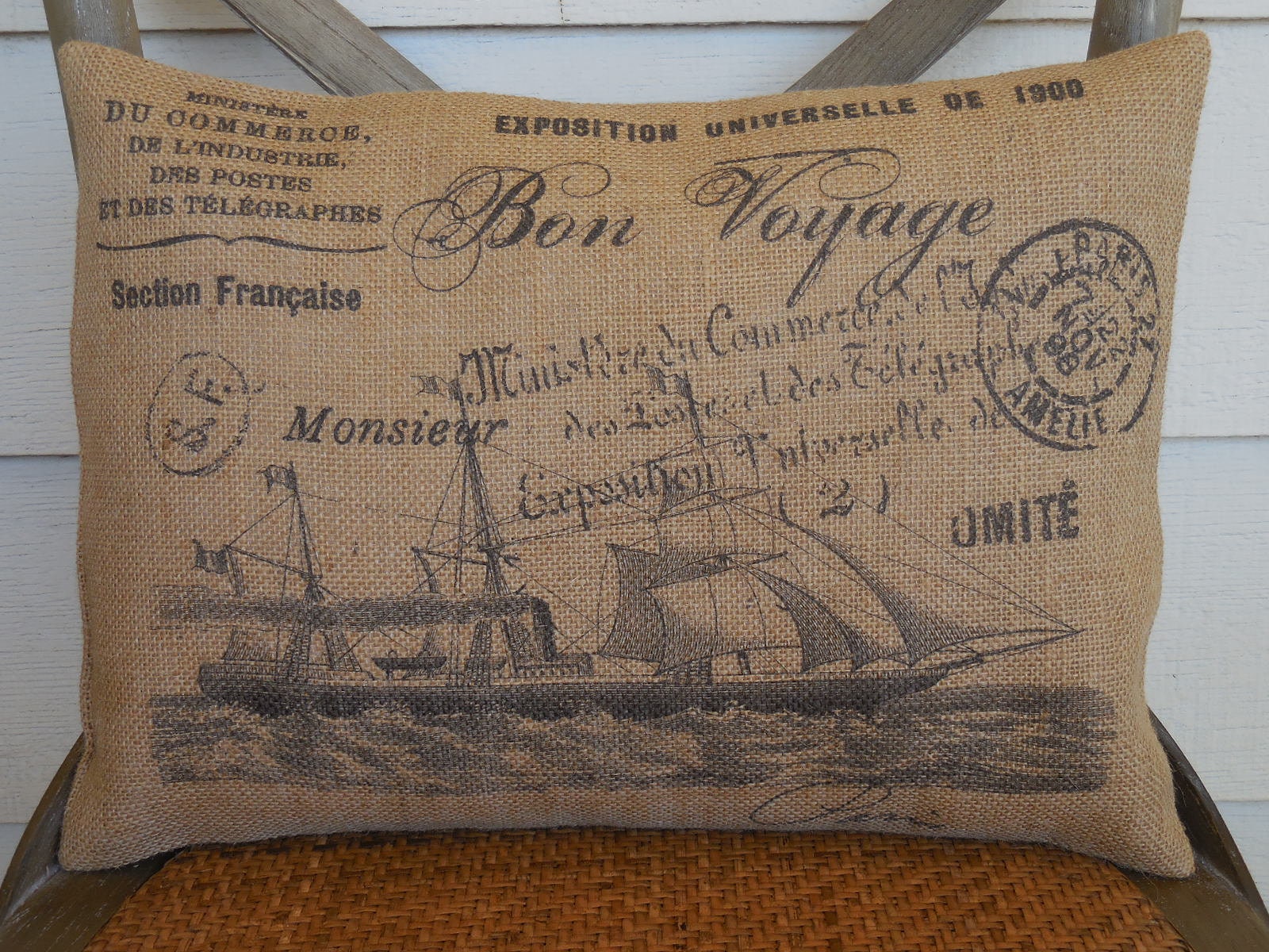 Bon voyage pillow online