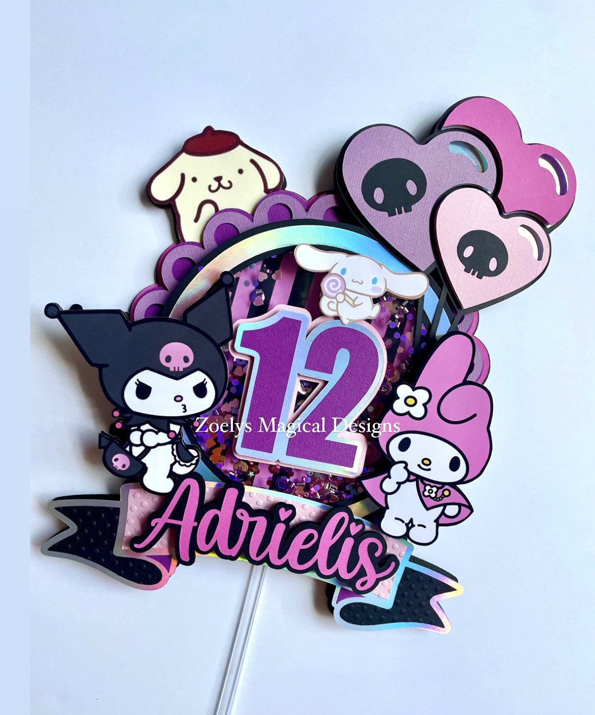 Kuromi & My Melody caketopper Etsy México