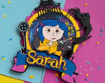 Coraline cake topper