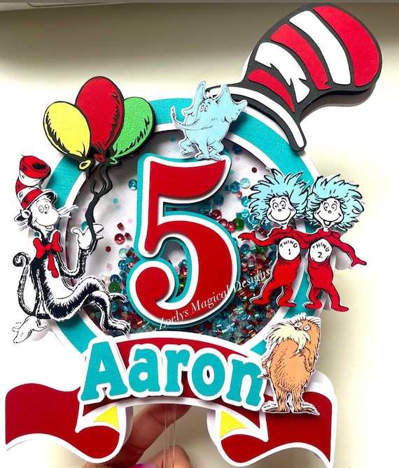 Dr Seuss Cake Toppers