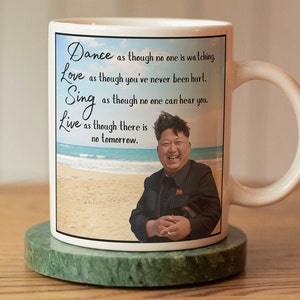 Kim Jong-Un Live Laugh Love grappige mok