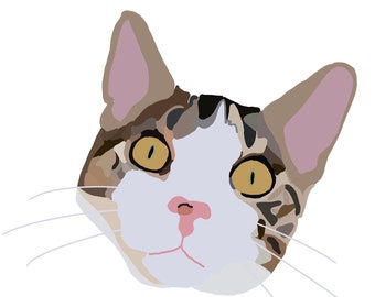 Cat, kitty, cat drawing, digital cat, cat art