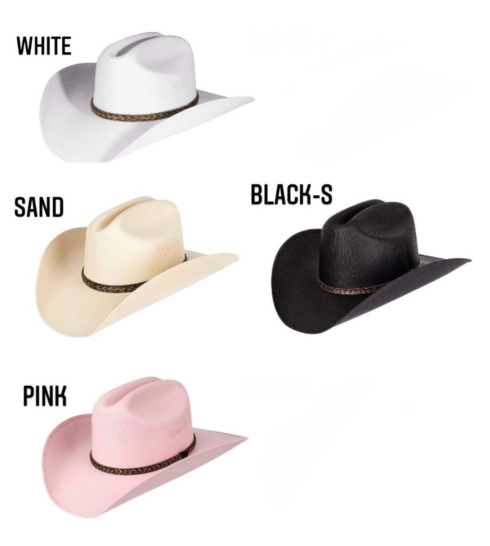 Sombrero Luna Rhinestone Cowboy Hat brim Only | Etsy