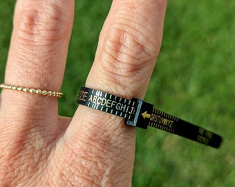 Reusable Ring Sizer Tool | Adjustable Ring Measuring Gauge | Accurate Finger Sizing for Jewellery