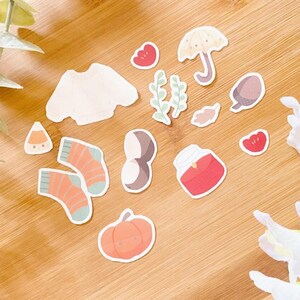 Sticker Pack - Cozy Fall | Chunky Fall Stickers | Autumn Stickers | Fall Stickers | Bullet Journal | Scrapbook | Planner | Journaling