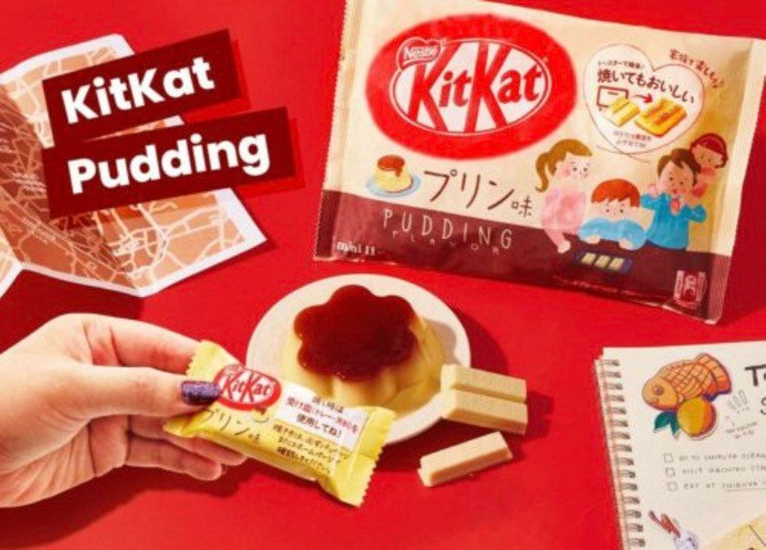 NEW Japanese Kitkat Bake-able Caramel Pudding Flavor 1 Bag - Etsy