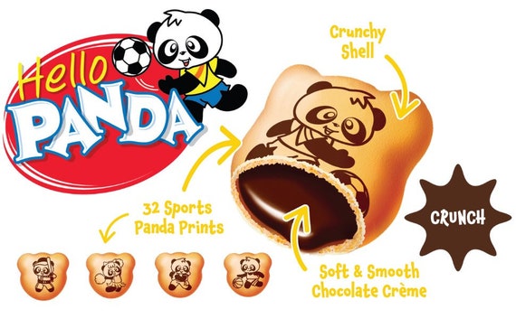 Hello Panda Chocolate Creme Filled Cookies - 32 pack