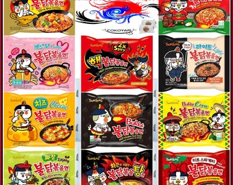 Samyang Buldak Spicy Hot Chicken Ramen Noodles - Internet Viral!! - 11 Flavors