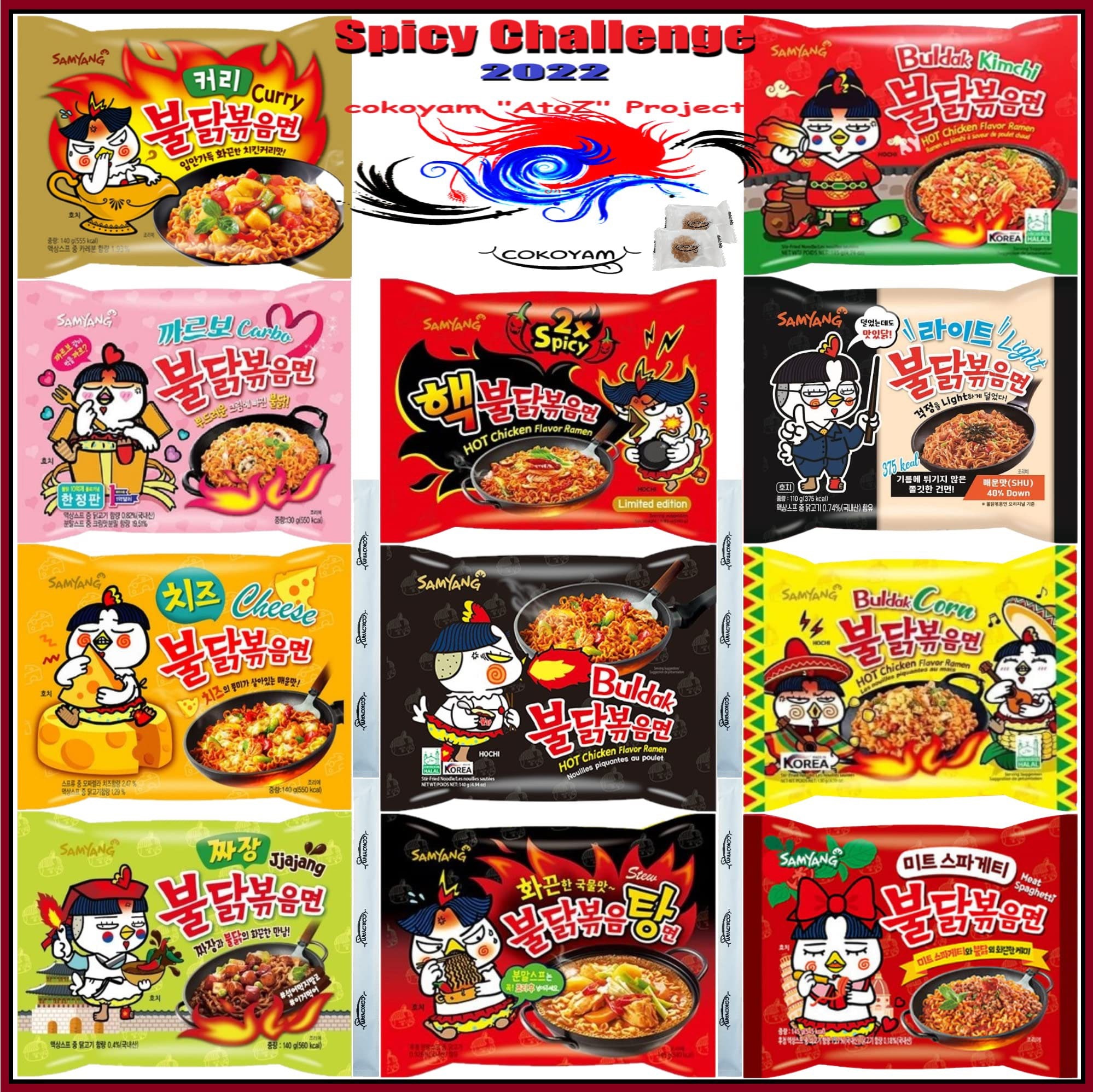 Samyang Buldak Spicy Hot Chicken Ramen Noodles Internet Viral 11 Flavors 