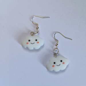 Fun Cloud Earrings|Small Gift Idea|Cute|Unique|Happy|Clouds