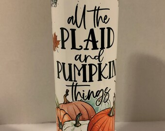 Fall 20 oz skinny tumbler