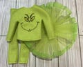 Elf sweater - Elf clothes - 12-inch doll clothes - doll tutu - elf outfit- elf tutu - elf pants