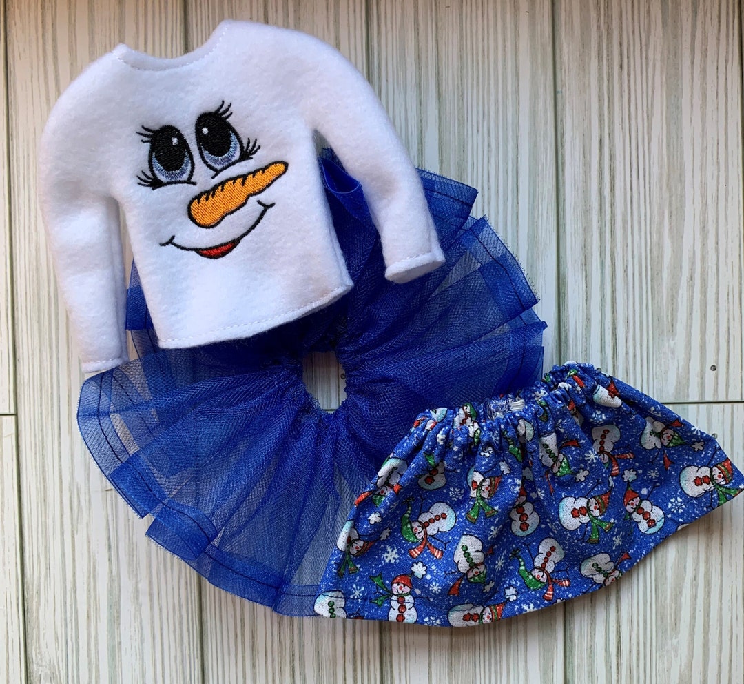 Elf Sweater Elf Clothes 12inch Doll Clothes Doll Tutu Girl Elf Dress