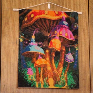Colorful Mushrooms Completed Diamond