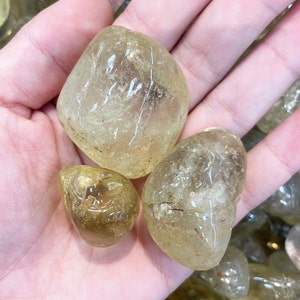 Grande quarzo citrino naturale tumbled quarzo cristallo quarzo roccia grezza / novembre pietra di nascita