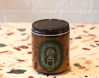 Vela de soja con aroma a calabaza y chai: aroma otoñal acogedor, 250 ml