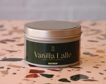 Vela de soja con aroma a vainilla y café con leche: café y cardamomo, 226 ml
