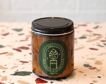 Vela de soja con aroma a Biscotti: Vela de postre acogedora (250 ml)