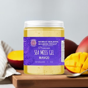 Organic Mango Sea Moss Gel | Tropical Superfood | Delicious Nutrient Booster
