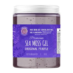 Original Purple Chondrus Crispus Sea Moss Gel | Sourced from the Northern Atlantic | Nutrient-Rich Superfood