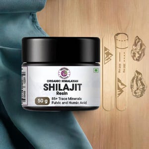 Pure Himalayan Shilajit Resin | Organic Mineral Supplement | Natural Energy Booster | 50g | Gold Standard