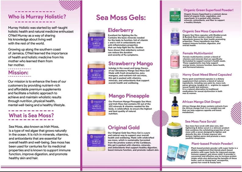 Original Purple Chondrus Crispus (Irish Moss) Sea Moss Gel | Sourced from the Northern Atlantic | Nutrient-Rich Superfood