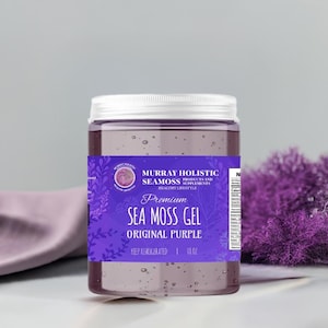 Original Purple Chondrus Crispus (Irish Moss) Sea Moss Gel | Sourced from the Northern Atlantic | Nutrient-Rich Superfood