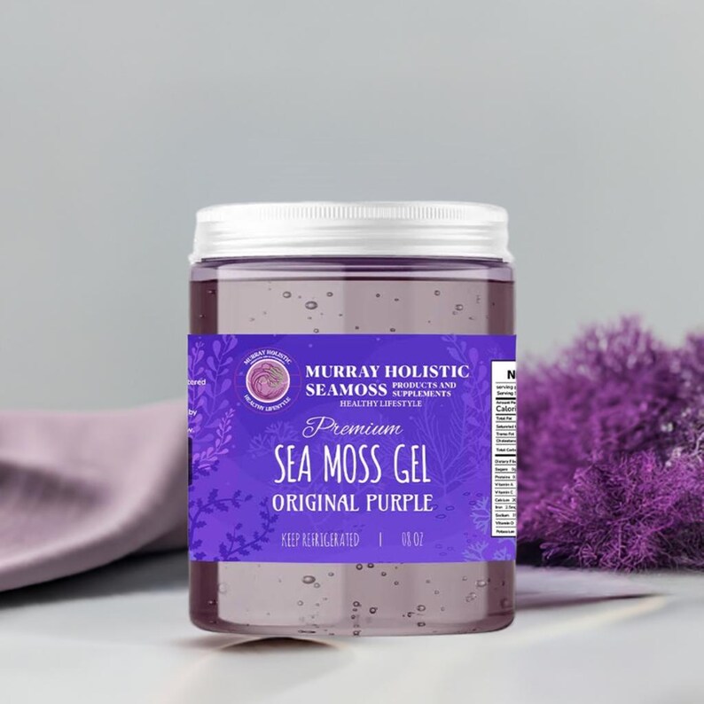 Original Purple Chondrus Crispus Sea Moss Gel | Sourced from the Northern Atlantic | Nutrient-Rich Superfood