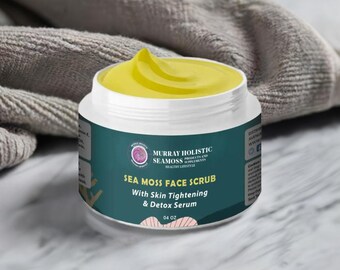 Sea Moss Face Scrub | Detox & Skin Tightening, 4oz