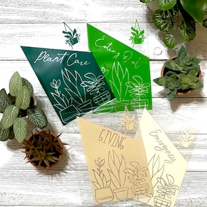 Enveloppes transparentes plastifiées A7 pour la maison/plantes en pot, enveloppes de rembourrage et de budgétisation faites main et personnalisables pour portefeuille Moterm