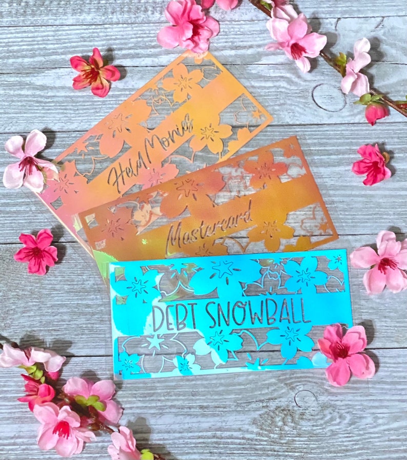 A6 Clear Laminated Cash Envelopes Cherry Blossom Themed Etsy Canada