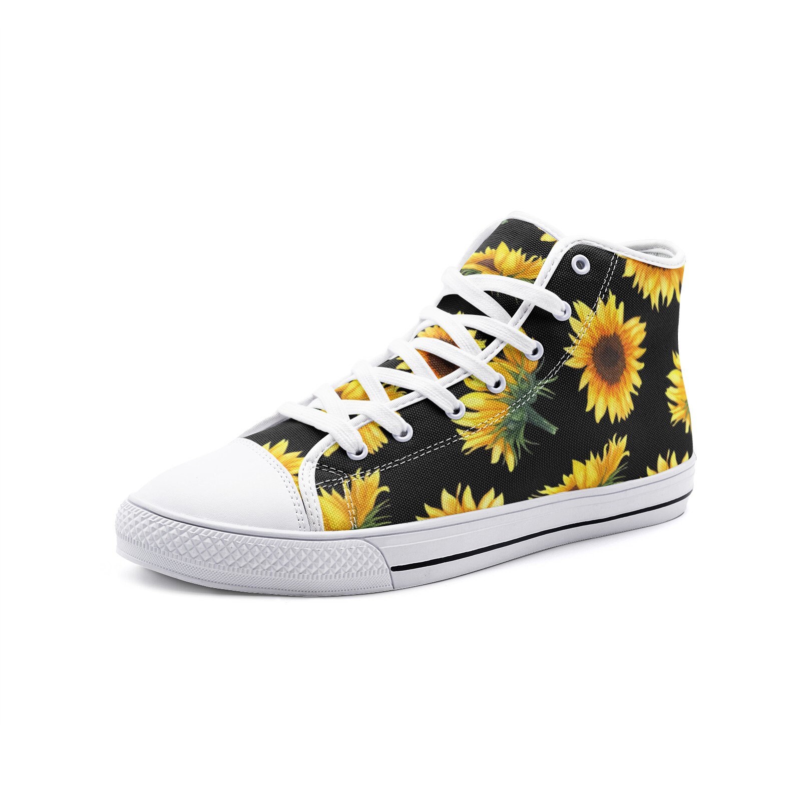 Brown Sunflower Women's High Top Shoes main image 0