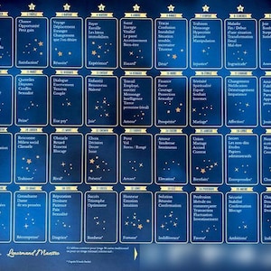 Tapis de tirage grand tableau Lenormand GT LUXE maestro en français 9x4 avec SAC de transport