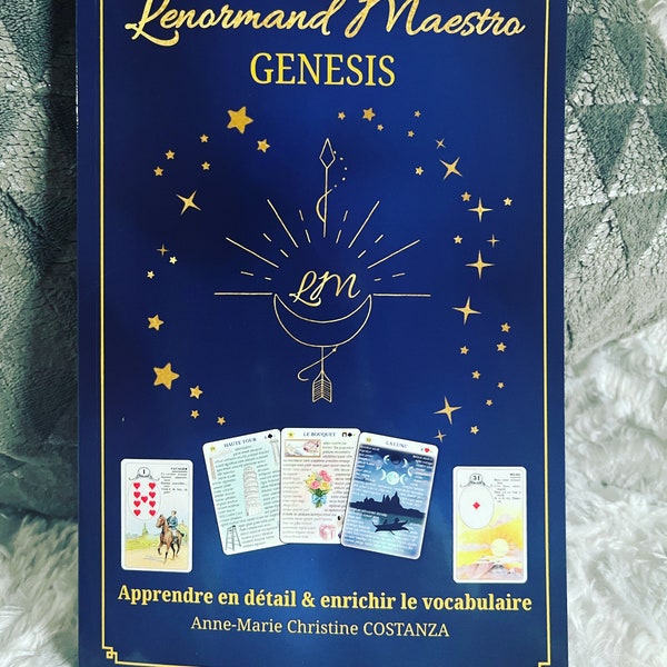 Livre en français le Petit Lenormand, Lenormand Maestro Genesis détails et vocabulaire, avec autographe ( et marque page offert )