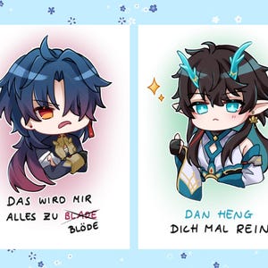 Jeu de mots pour cartes postales Honkai Star Rail Blade Dan Heng