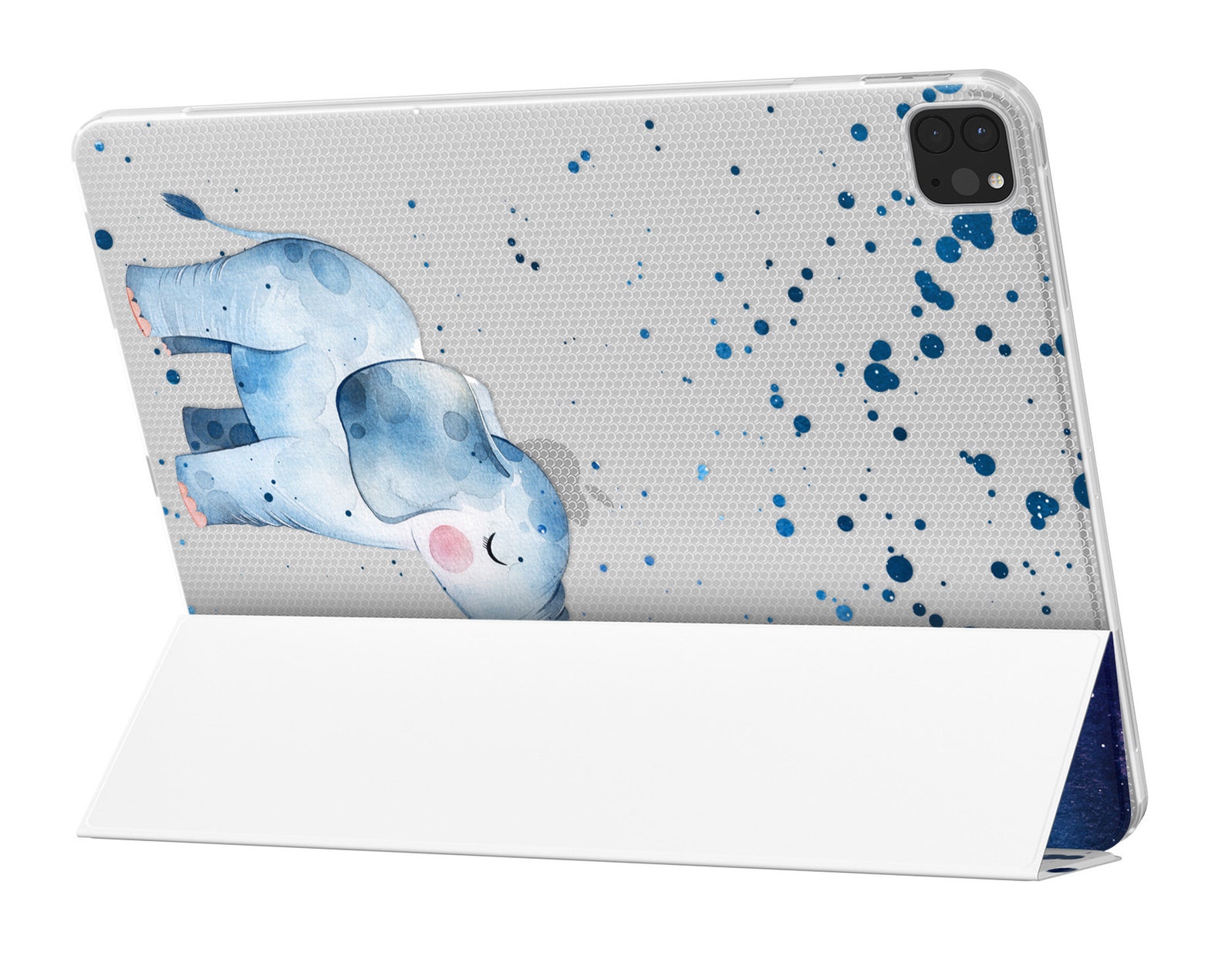 Baby Elephant iPad Air smart cover Blue watercolor iPad Mini 5 Etsy